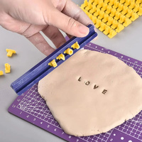 3 Set Alphabet Number Biscuits Mold DIY Press Stamp Baking Mould Embosser Cutter Fondant Mould