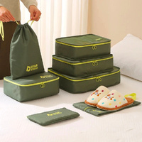 7 Piece Travel Bag Set Portable Organizer Bag Multi-Functional Suitcase Pakcing Cubes