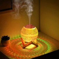 350ml Crystal Ball Air Humidifier with Colorful LED Light USB Portable Cool Mist Humidifier