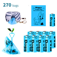 Dog Poop Bag 270pcs18 Rolls Doggy Poop Bags Leak-Proof Dog Bags For Poop Doggie Cat Poop Bags