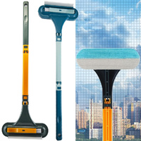 2 Set 3 in 1 Window Screen Brush Glass Brush Dry£¦Wet Household Cleaning Dust Brush
