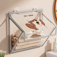 Foldable Waterproof Bath Bag Hanging Bathroom Organizer For Toiletries & Towels