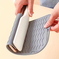3Pc Silicone Heat Resistant Mat For Hair Styling Tools Pad For Curling lrons And Straighteners