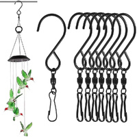 50pcs Swivel Hooks Clips For Hanging Wind Spinners Wind Chimes Crystal Twisters Party Tools