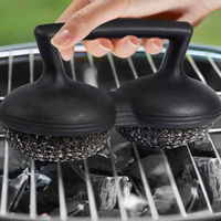 2 Pack Heavy-Duty Grill Brush With Stainless Steel Coils No Bristle Loss Easy Cleaning For Grates