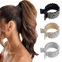 Hair Claw Clips for High Ponytail Rhinestone Shark Hair Clips for Women Thick Long Hair(Pack of 3)