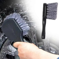 2Pcs Car Wheel Cleaning Brush Detail Brush Short Handle Washing Brush Vehicles Cleaning Accessories