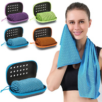 4Pcs EVA Boxed Sports Outdoor Cold Fitness Towel Absorbent Instant Dry Cool Towel
