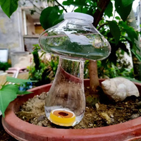 6Pcs Watering Planter Insert mushroom Shaped Automatic Plant Waterer Sprayer Water Drip