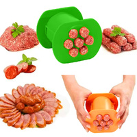 2 Pack Manual Sausage Maker Hot Dog Maker Non Sticky Barbecue Grilling Party Molds