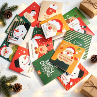 48Pcs Christmas Greeting Card Christmas Blessing Greeting Cards Postcard Gift Card with Envelopes