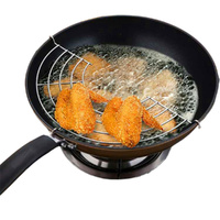 4pcs Pot Side Oil Draining Rack Semi Circular Stainless Steel Oil Drain Rack Heat Insulation Frame