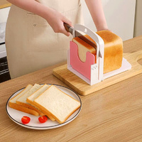 Adjustable Bread Slicer Bread Cutter Slicer Foldable Manual Bread Slicer Bread Loaf Slicer
