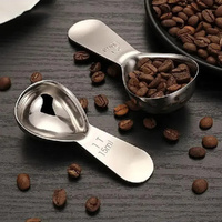 304 Stainless Steel Measuring Coffee Scoop Short Handle Tablespoon Measuring Spoons for Coffee/Sugar