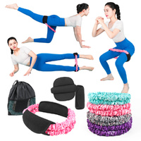 4 Pcs Resistance Bands Set Exercise Tubes Elastic Fitness Band 15lbs To 125lbs Workout Bands