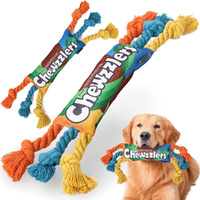 2 Pack Pet Dog Rainbow Twist Candy Toys Dog Chew Interactive Toys with Squeaker
