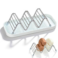 2 Pack Stainless Steel Soap Rack Drainage Soap Tray Bathroom Storage Rack Bathroom Draining Box