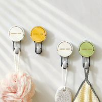 6Pcs Suction Cup Hooks Strong Vacuum Power Traceless No-Drilling Adhesive Hooks for Bathroom Kitchen