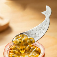 4pcs Stainless Steel Fruit Scooper Passion Fruit Opener Spoon Kitchen Cutter Scooping Tool