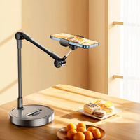 Mobile Phone Holder Portable Folding Multi-Angle Adjustable Stand for Overhead Shooting Phone Stand