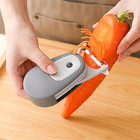 2Pcs 3-in-1 Stainless Steel Peeler Multifunctional Foldable Fruits Vegetable Peelers Kitchen Gadgets