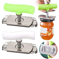 2Pcs Multi-Function Bottle Openers Stainless Steel Adjustable Lids Off Jar Opener