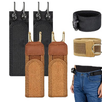4Pcs Adjustable Elastic Belt Slim Buckleless Belt Men Women Buckle-Free Invisible Waist Belt Closure