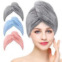 3Pcs Microfiber Hair Towel Wrap Fast Drying Hair Towels for Women Soft Lightweight Quick Dry Turban