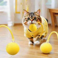3pcs Cat Interactive Ball Toy Automatic Rolling Ball Tail Rechargeable Smart Pet Electric Toy Dog