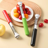3 Pack 2 in 1 Stainless Steel Fruit Corer Peeler Kitchen Apple Pear Seed Remover