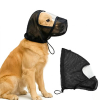 3 Pack Dog Breathable Mesh Protective Hood, Anti-Insect Head Cover With Clear Vision