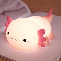 Cute Night Light Silicone Nursery Sleeping Light USB Rechargeable Table Light