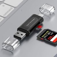 4 pack 4 in 1 Multifunction Card Reader USB 2.0&Type C to SD Micro TF Card Reader for PC Laptop