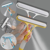 3 Pack 3 in 1 Window Cleaning Squeegee Multi Function Glass Mirror Wiper with Spray Bottle