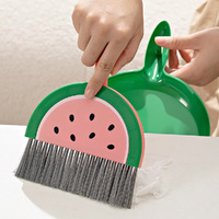 3 Pack Portable Dustpan and Brush Set Cute Broom and Dustpan Set Lightweight Dust Pan and Broom Set