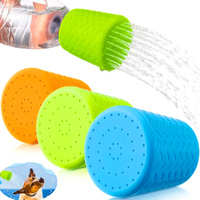 3pcs Dog Travel Shower Portable Pet Shower For Adventure Dog Cleaning Easy Bottle Shower Cap
