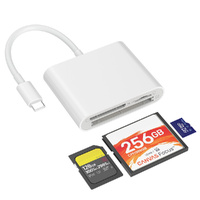 USB C SD Card Reader for iPhone 17/16/15/iPad/Mac Memory Card Reader Digital Camera Adapter