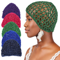 10 Pack Breathable Hair Net Cap Handmade Crochet Cap Comfortable Wig Caps Hollowout Mesh Chemo Cap