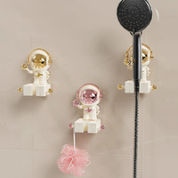 3Pcs Adjustable Shower Holder Suction Cup Punch Free Sprayer Fixed Bracket Shower Head Storage Rack