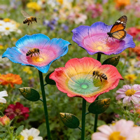 3 Pack Bee Water Feeder Weatherpoof Decorative Garden Birdbath Multifunctional Birds Feeder