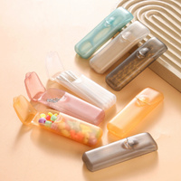 12Pcs Portable Travel Organizer Box Toothpick Floss Storage Box Plastic Pill Case Toothpick Holder