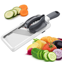 Handheld Mandoline Slicer for Kitchen Adjustable Slicer Vegetable Cutter with Safety Hand Guard