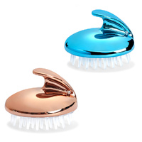 2Pcs Scalp Massage Comb Silicone Shampoo Brush Head Hair Washing Combs Body Massage Brush