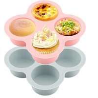 6Pcs Reusable Silicone Air Fryer Egg Mold Cupcake Molds for Air Fryer Baking
