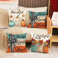 4Pcs Home Decor Christmas Throw Cushion Covers Autumn Pillowcase for Sofa Bedroom Car Pillow Cover