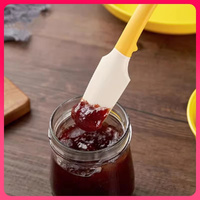 6Pcs Household Two-in-one Baking Spatula Hightemperature Resistant Silicone Spatula Kitchen Spatula
