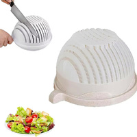 2 pack Vegetable Salad Cutter Cutting Bowl Chopper Multifunctional Fruit Vegetable Chopper Slicer