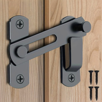 4pcs Sliding Barn Door Latch 180 ¡ãToggle Latch Sliding Barn Lock Hardware Gate Latches Door Bolt