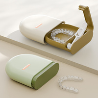 3Pcs Invisible Braces Box Dentures Orthodontic Correction Cleaning Storage Case Portable Storage Box