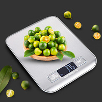 Digital Kitchen Scale LED Display 5kg/1g Stainless Steel Panel Electronic Scales